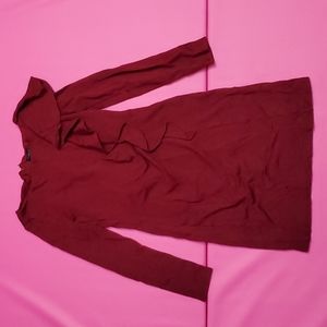 Ann Taylor fall winter ruffle wool rayon dress 2